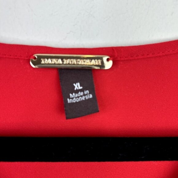 Dana Buchman red blouse size Xl - Picture 4 of 7